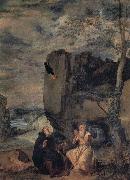 Diego Velazquez St.Anthony Abbot and St.Paul the Hermit Spain oil painting artist